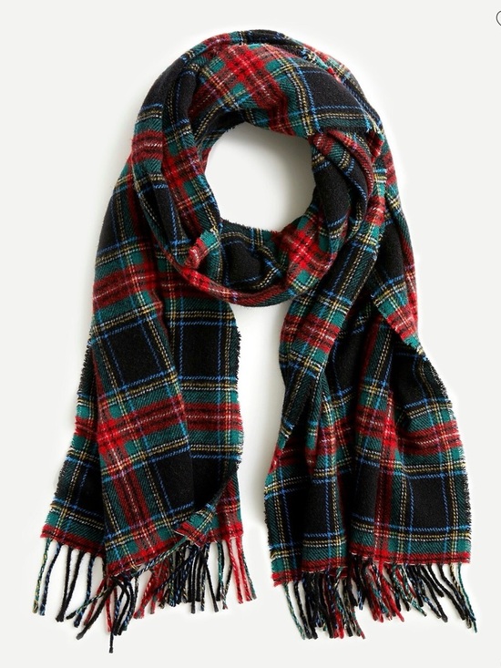 J. Crew Accessories - NWOT J.Crew Plaid Scarf in Italian Wool